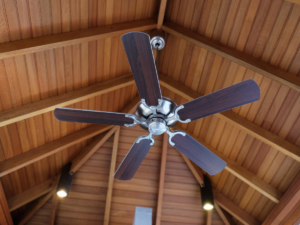 Ceiling fan in Melbourne home living room